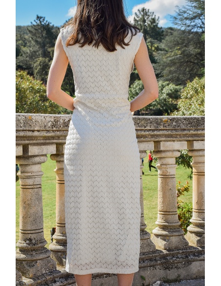 Robe Dentelle Ecrue MINA