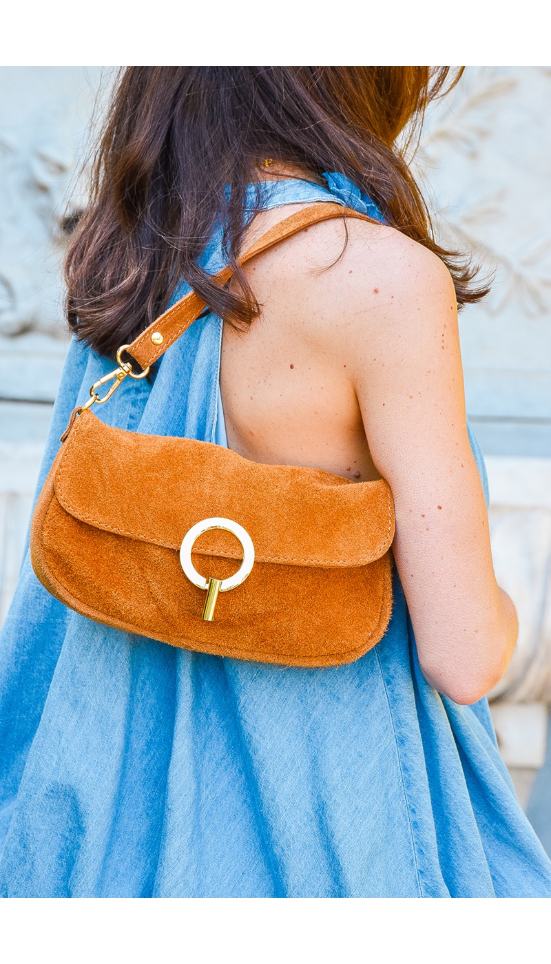 Sac Daim Camel LILLY
