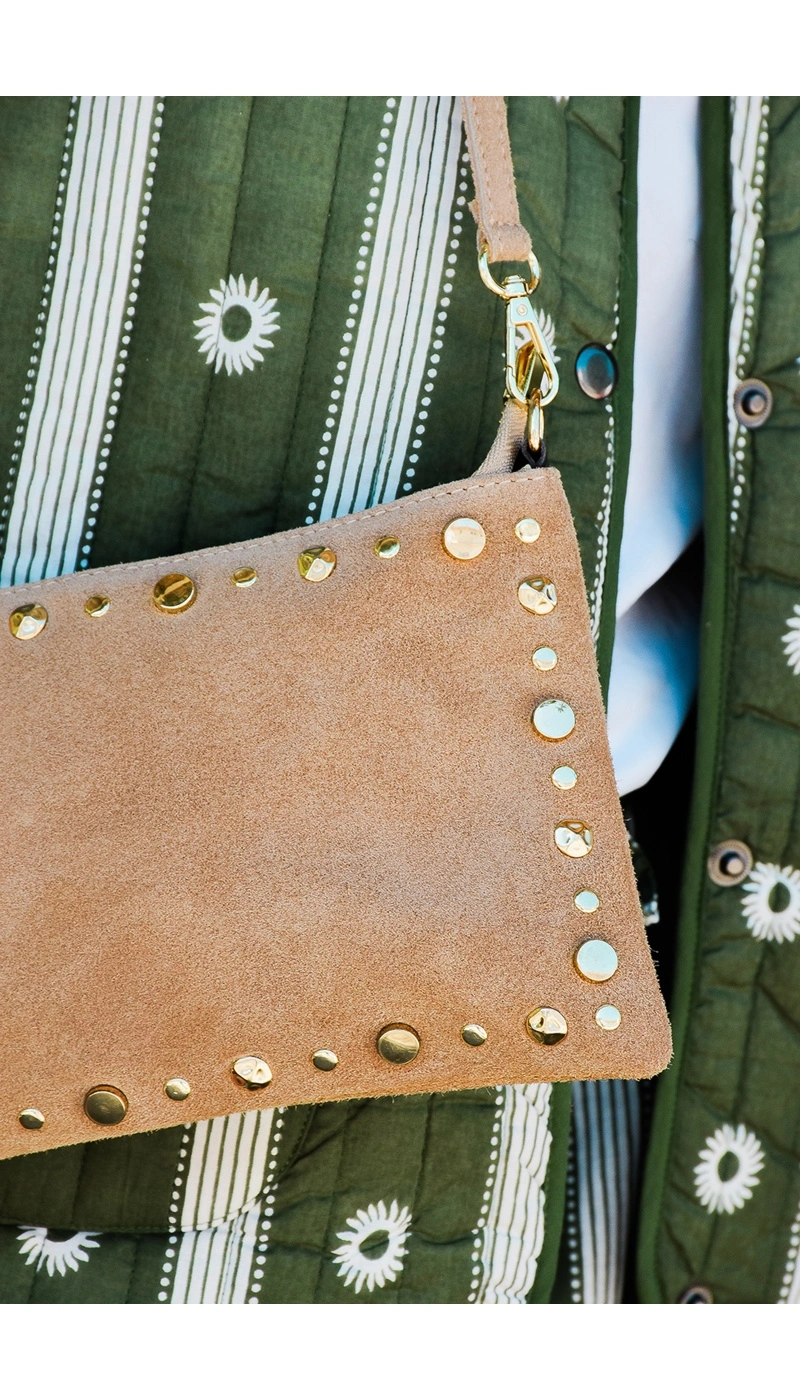 evelyn ashley CLOUTE BEIGE POCHETTE