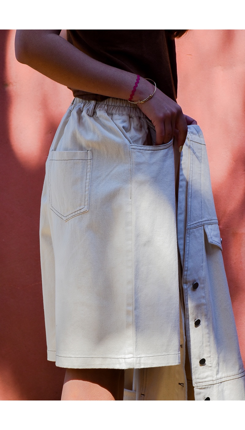 FUTUR FASHION  ECRU BERMUDAS FEMME