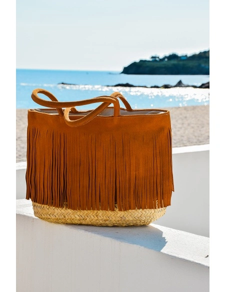 noho maroc FRANGE CAMEL SAC FEMME