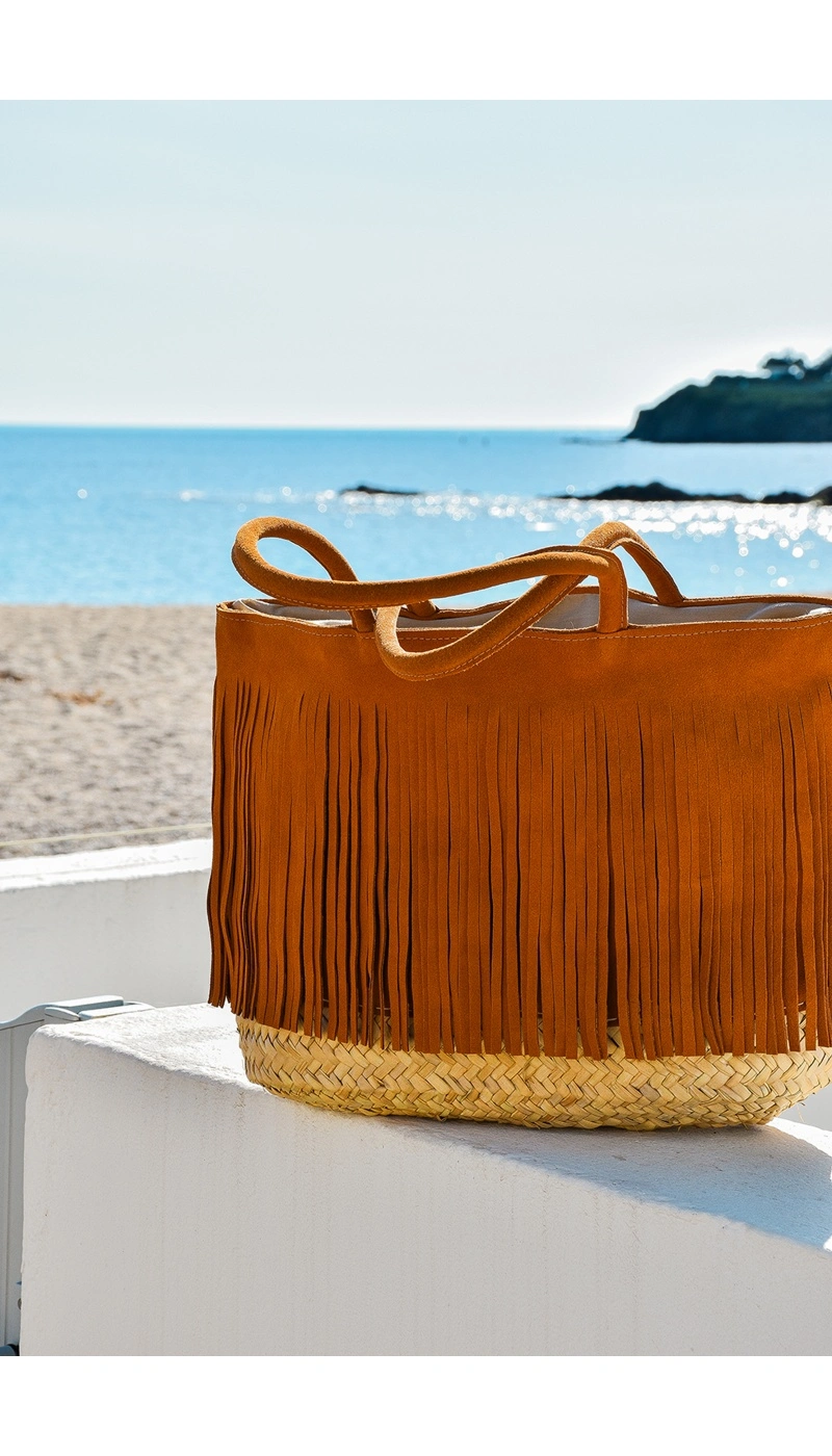 noho maroc FRANGE CAMEL SAC FEMME