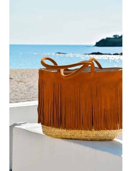 noho maroc FRANGE CAMEL SAC FEMME