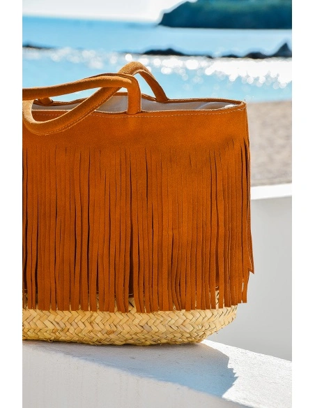 noho maroc FRANGE CAMEL SAC FEMME