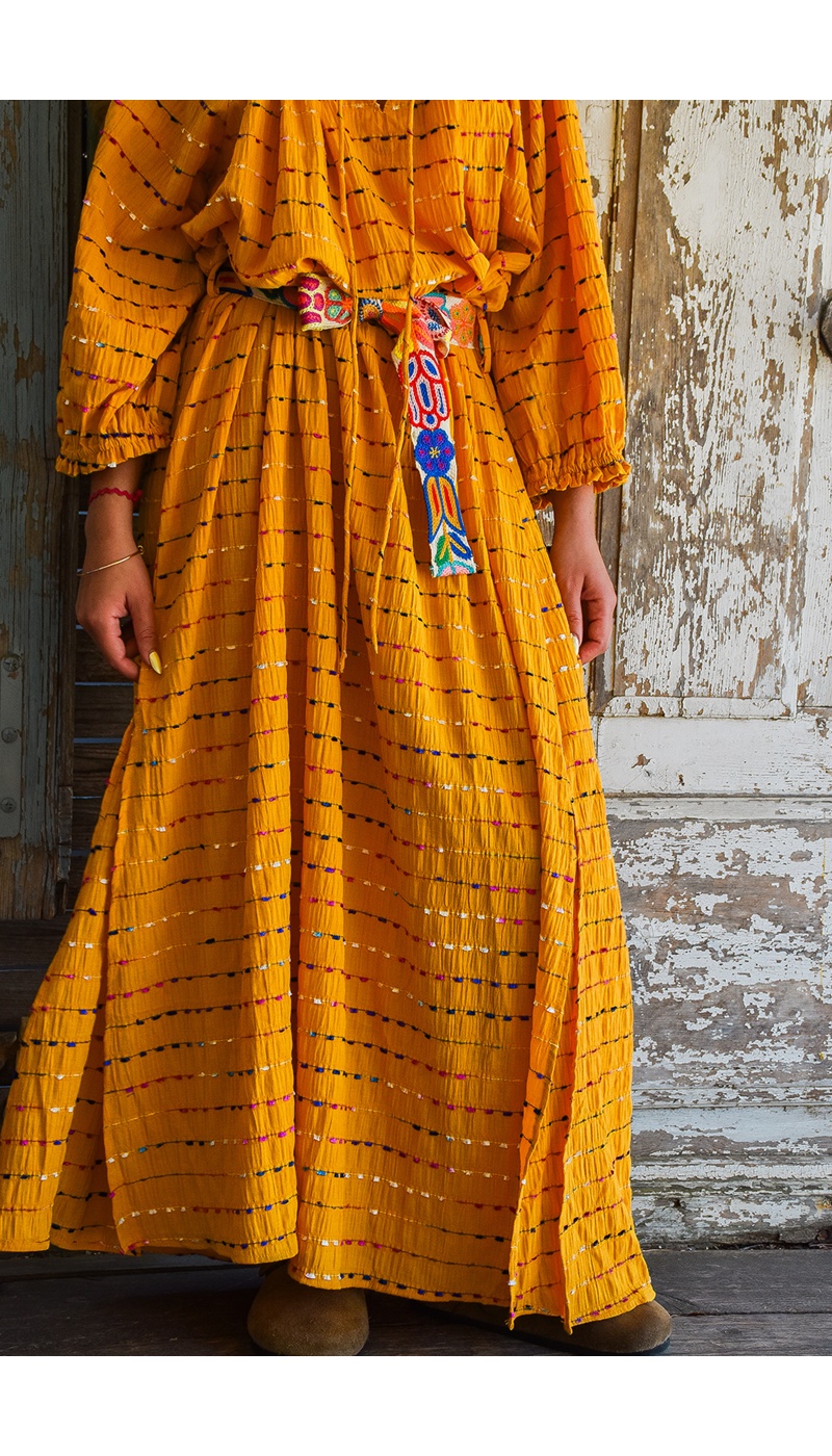MODAS Y CREATIONES ANGELINA SL CEINTU JAUNE ROBES FEMME