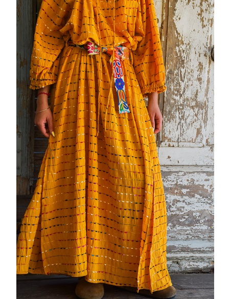 MODAS Y CREATIONES ANGELINA SL CEINTU JAUNE ROBES FEMME