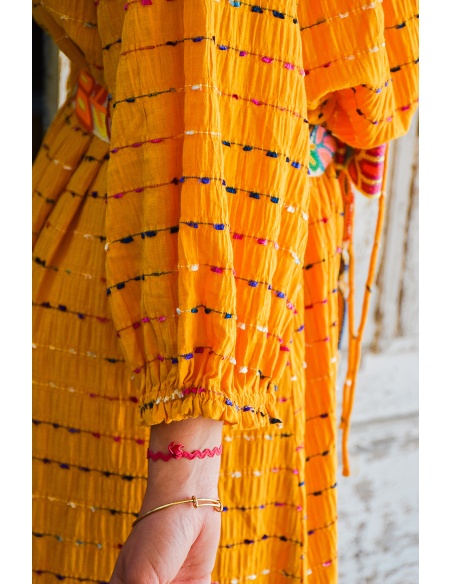 MODAS Y CREATIONES ANGELINA SL CEINTU JAUNE ROBES FEMME