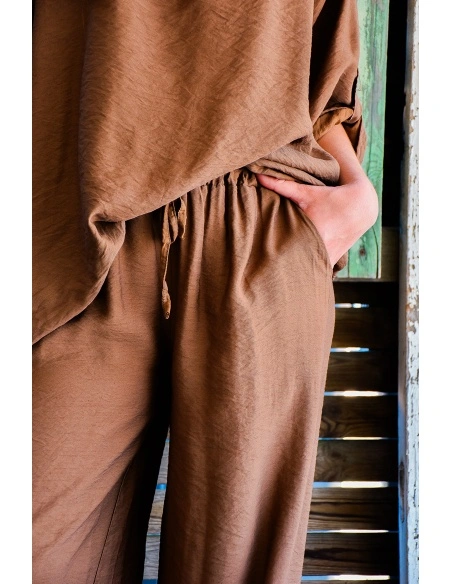 Pantalon Marron MATHILDE