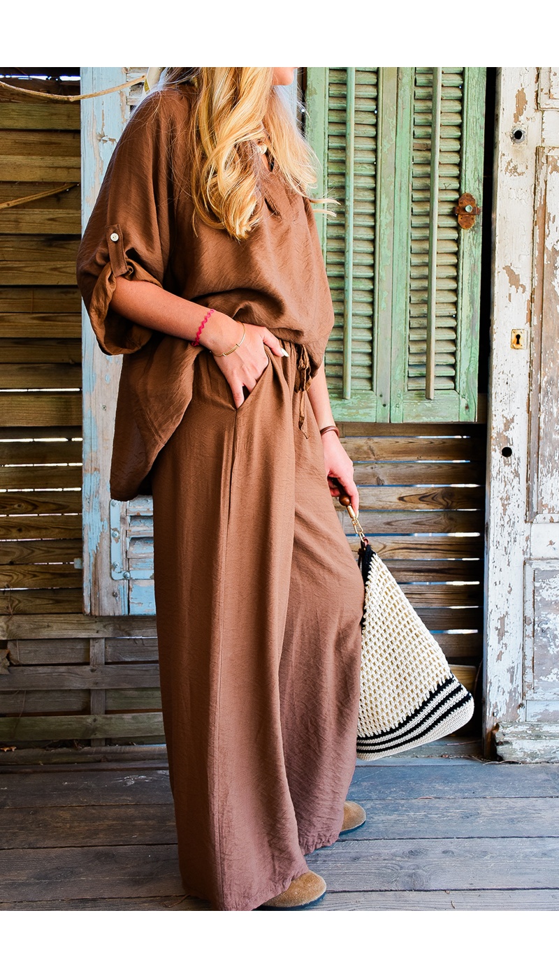 Pantalon Marron MATHILDE