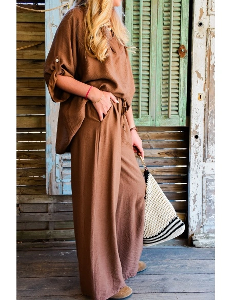 Pantalon Marron MATHILDE