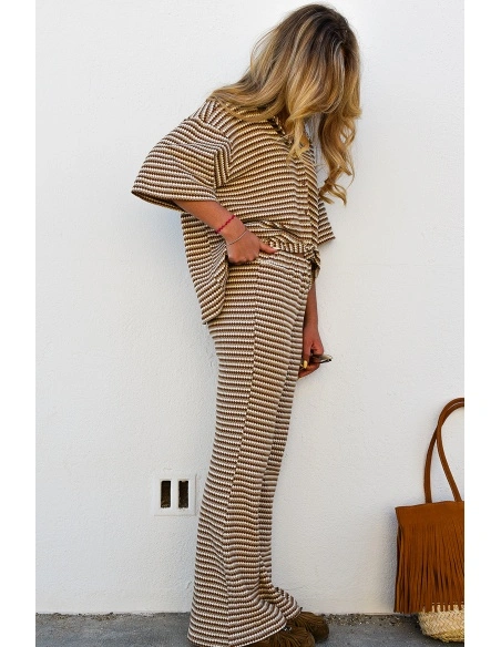 w.studio IMPRI CAMEL PANTALON FEMME