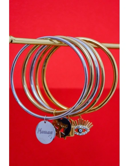 rouge bonbons OEIL DORE BRACELETS