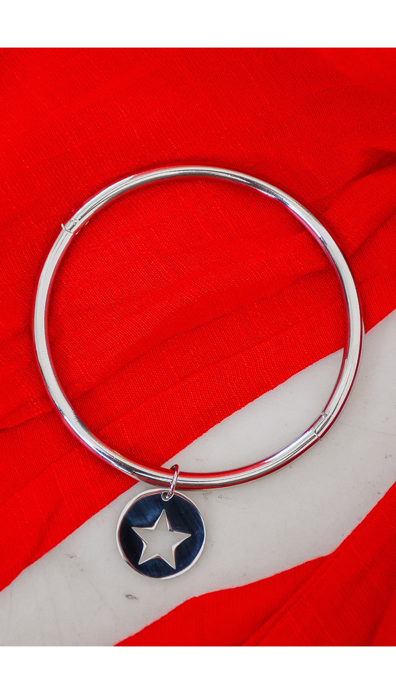 rouge bonbons ETOILE ARGENT BRACELETS