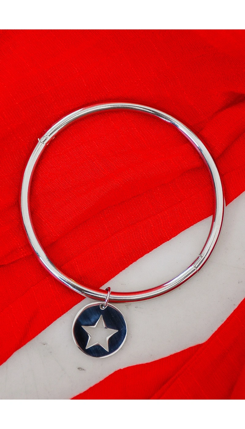 rouge bonbons ETOILE ARGENT BRACELETS