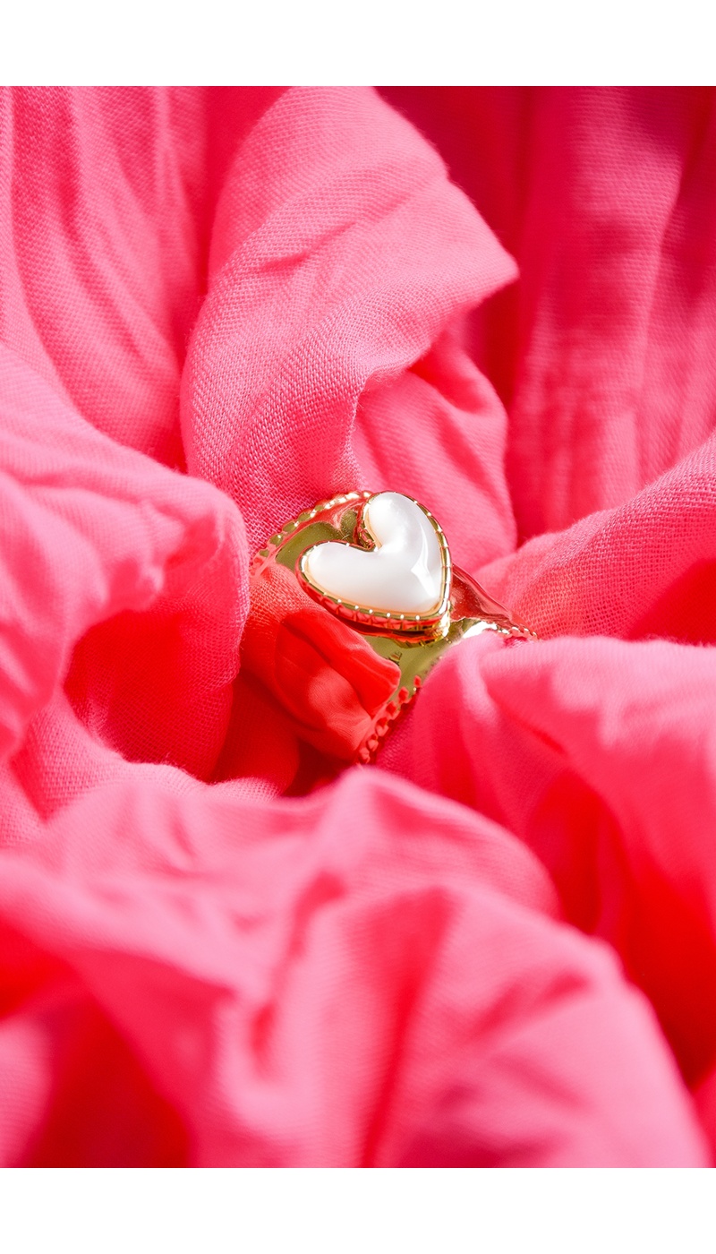 sarl manao bijoux COEUR ECRU BAGUES