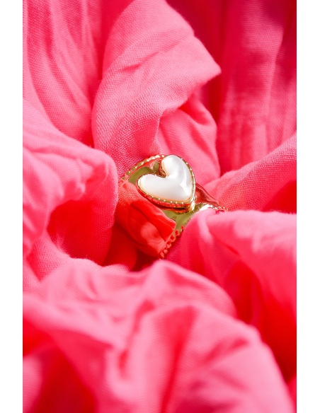 sarl manao bijoux COEUR ECRU BAGUES