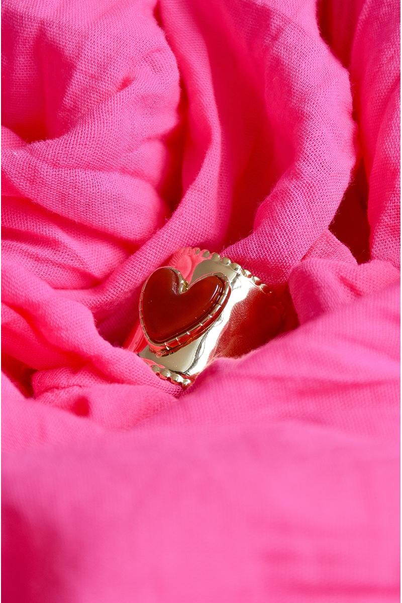 Bague Cœur Bordeaux NAOS 2