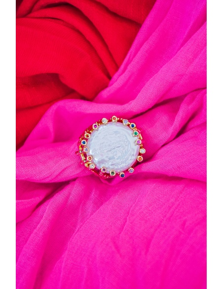 Bague Pierre Nacrée GALINA