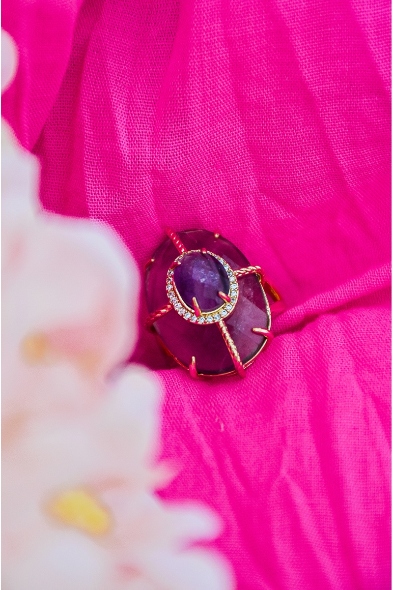 Bague Pierre Violette ETHEL 2