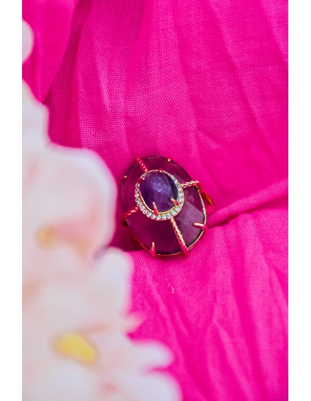 Bague Pierre Violette ETHEL