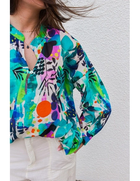 banditas ORANGE VIOLET CHEMISIER