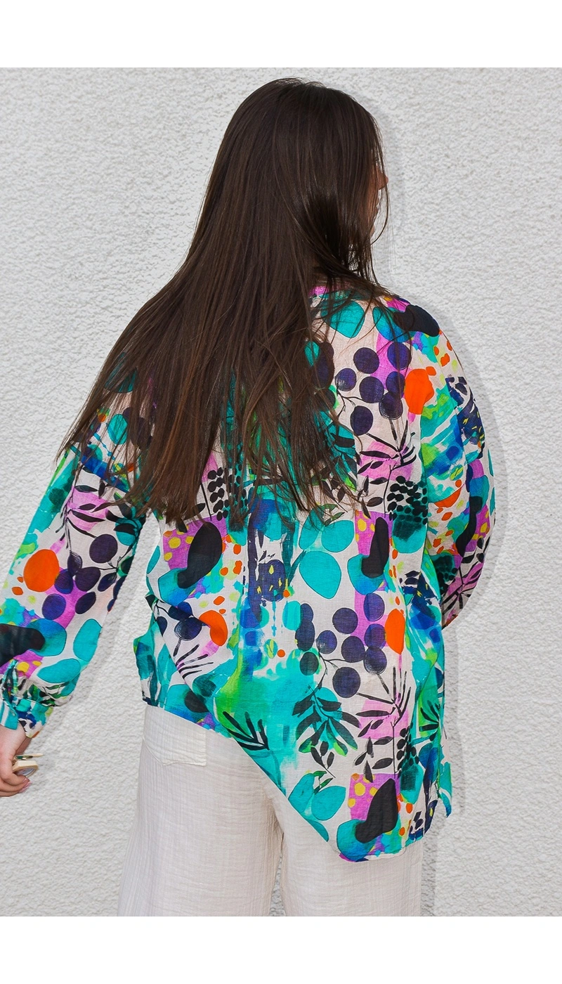 banditas ORANGE VIOLET CHEMISIER