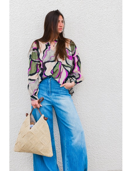 banditas KAKI VIOLET BLOUSE