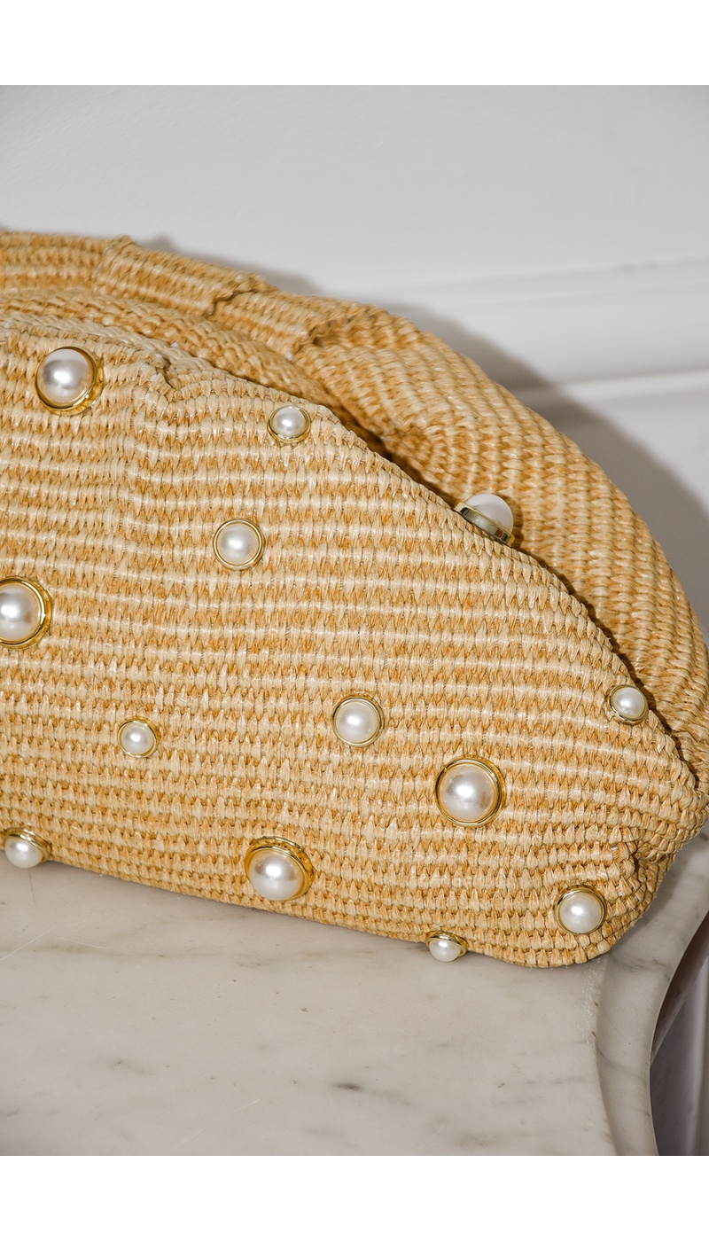 Pochette Perle Beige MINA