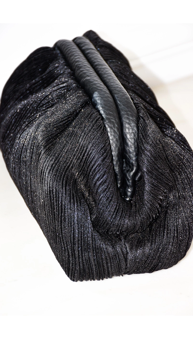 Pochette Paillette Noire MARYLIN