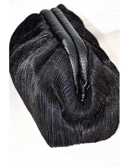 Pochette Paillette Noire MARYLIN