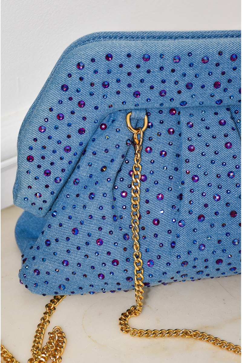 Pochette Strass Denim ARIEL 2