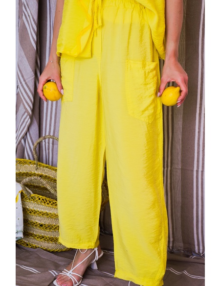 johanna toutoun POCHE JAUNE PANTALON FEMME