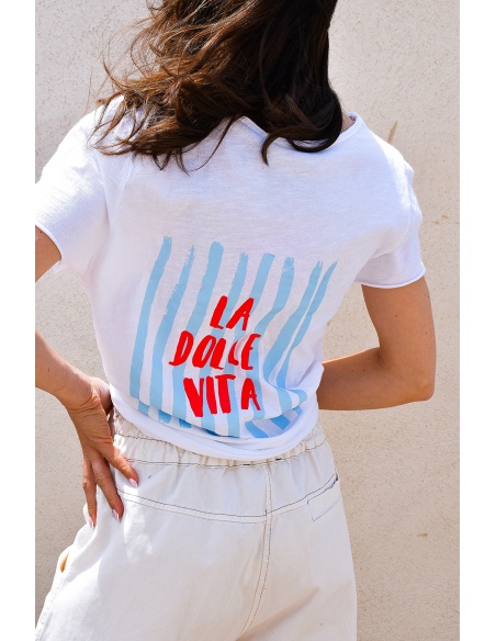 Tee Shirt Rayé Ciel JENNA