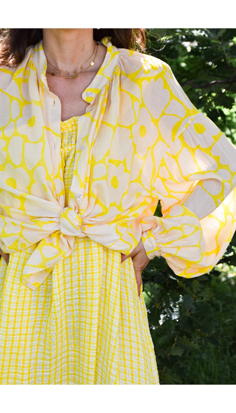 banditas IMPRI JAUNE CHEMISIER