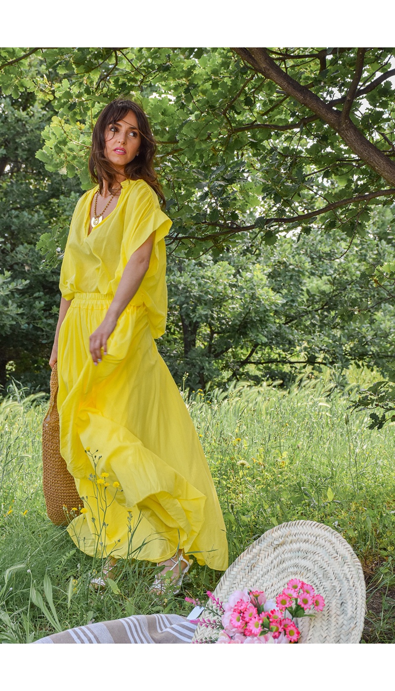 johanna toutoun  JAUNE JUPES FEMME