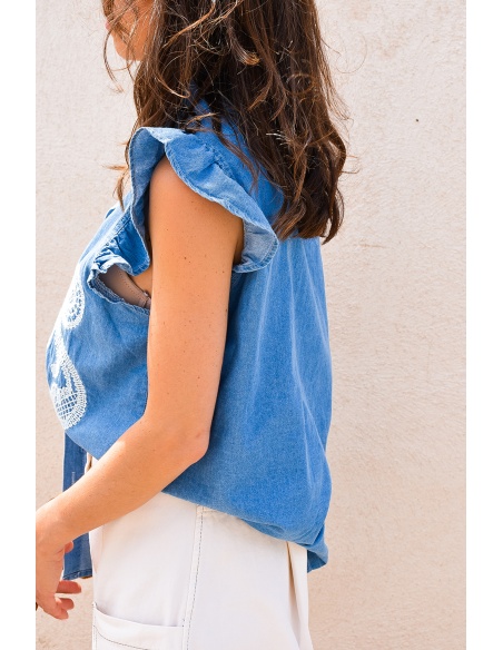 joelly BRODE JEANS CHEMISIER