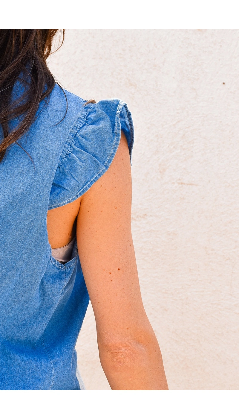 Chemise Brodée Denim LUCIE