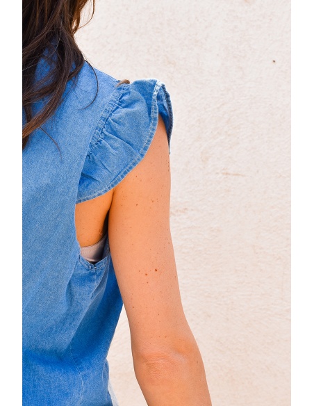 Chemise Brodée Denim LUCIE