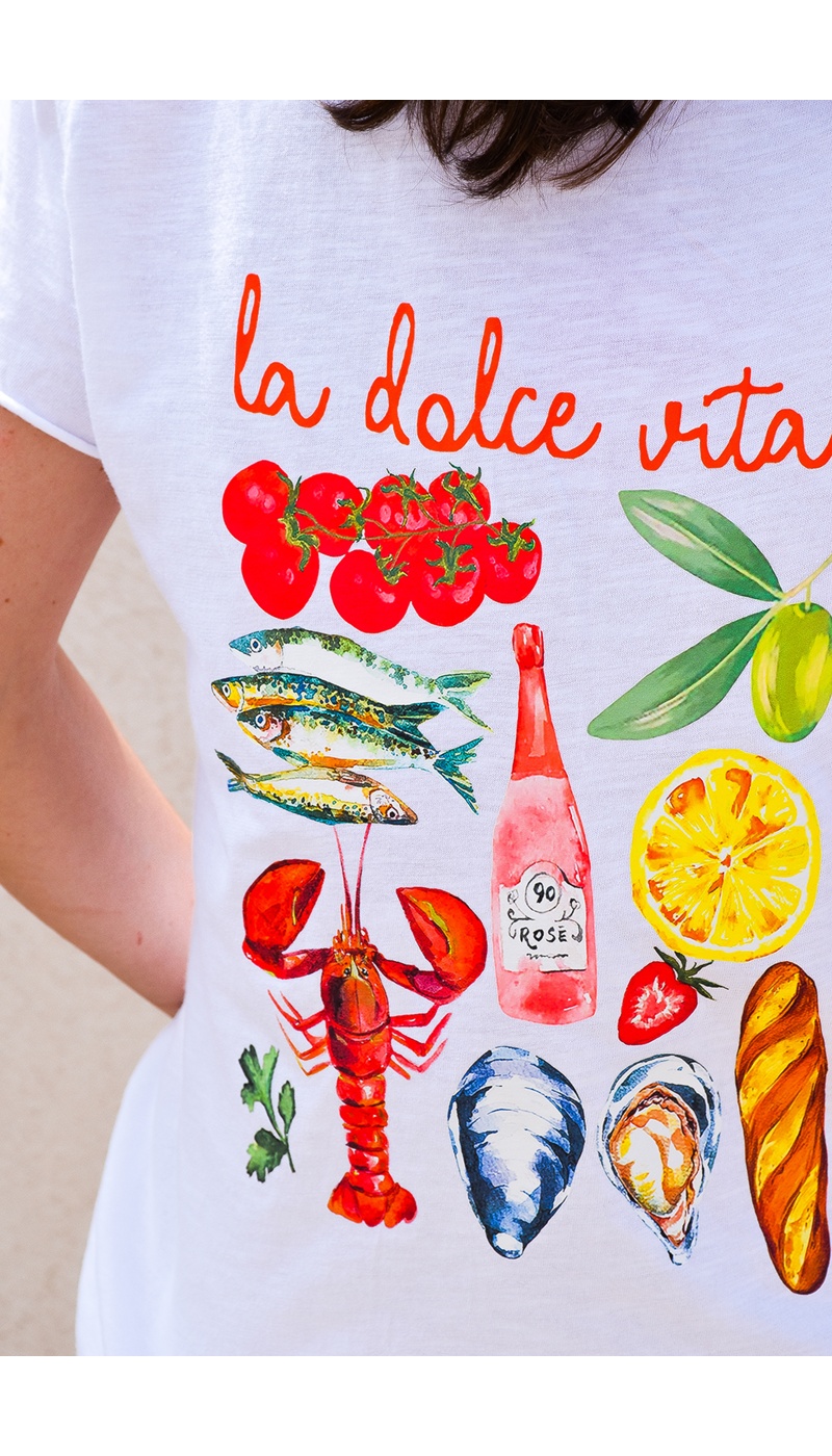 COCCO IMAGE BLANC T-SHIRT MC FEMME