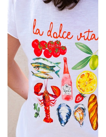 COCCO IMAGE BLANC T-SHIRT MC FEMME