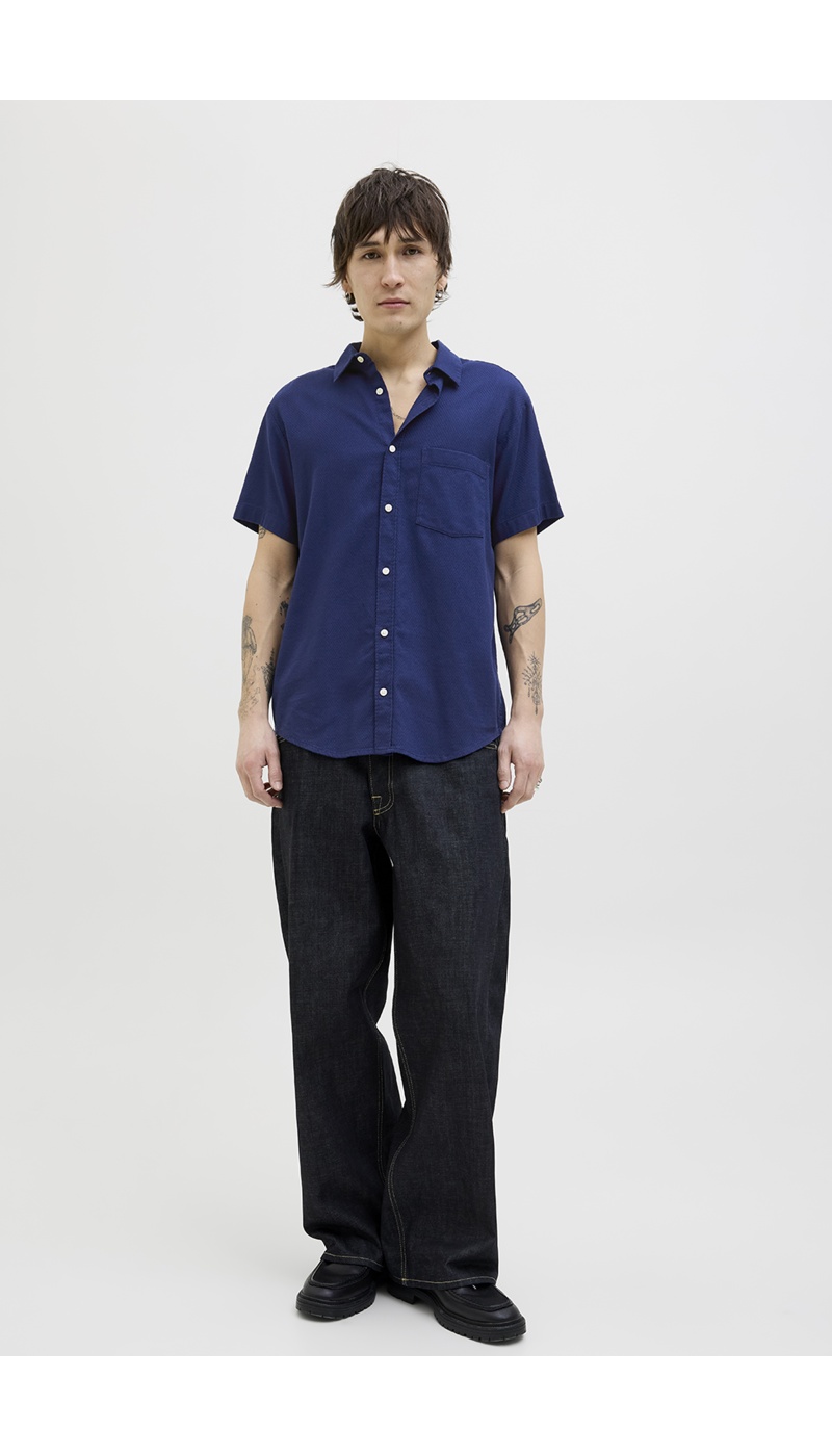 Maglia blu navy JORVARENNA Jack&Jones - 1 | TOP