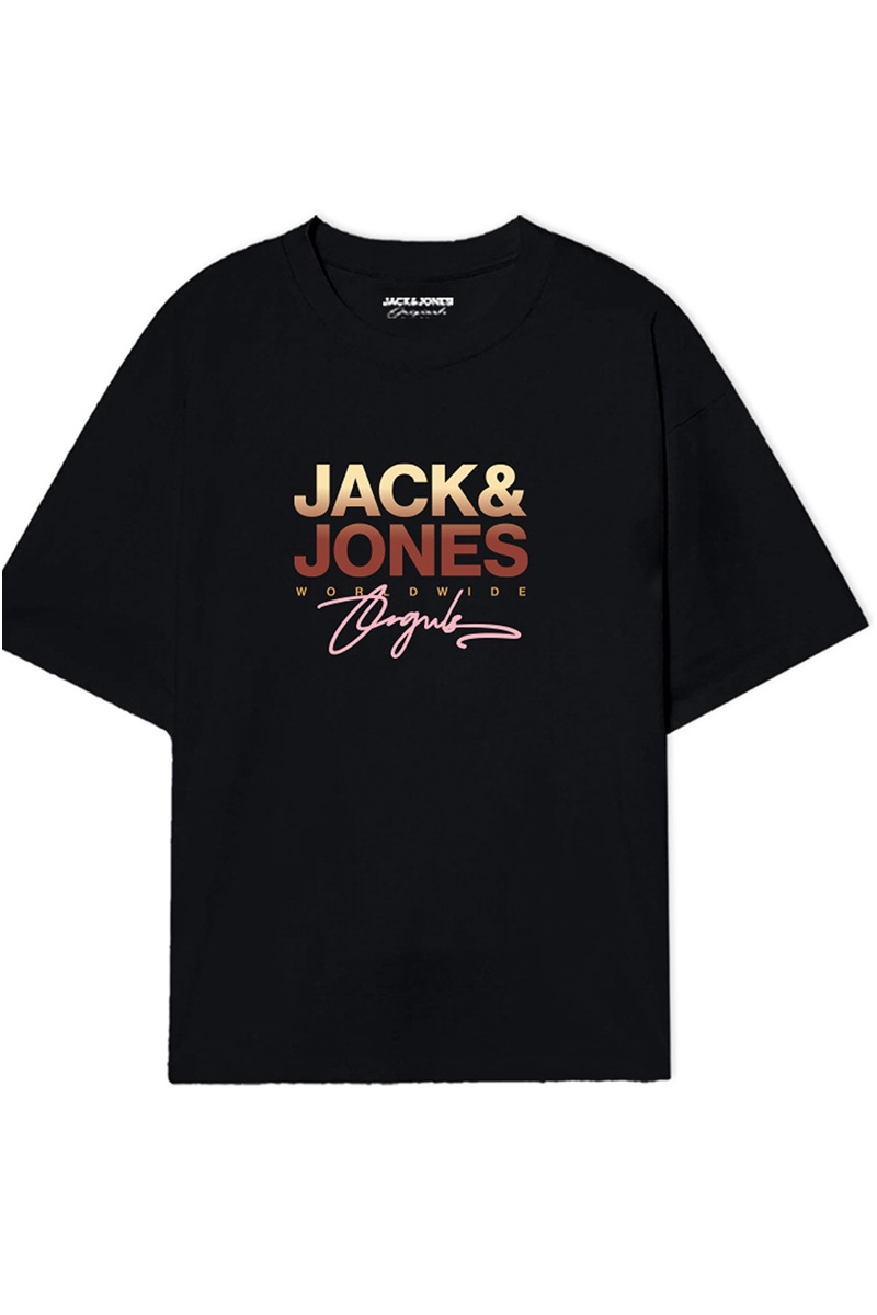JACKandJONES  BLACK T-SHIRTS MC
