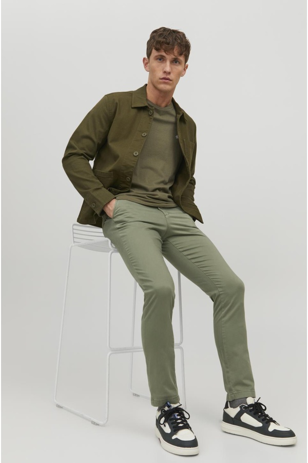 Chino Verde Lichene Profondo JPSTMARCO Lunghezza 32 Jack&Jones - 1 | UOMINI