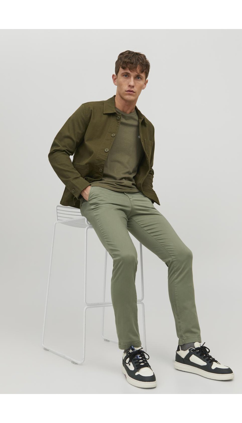 Chino Deep Lichen Green JPSTMARCO Length 32 Jack&Jones - 1 | MEN