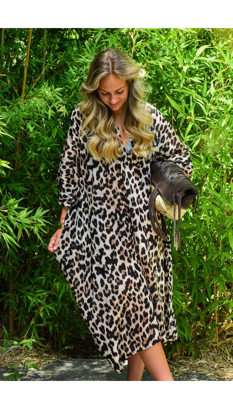 banditas ROUGE LEOPAR ROBES FEMME