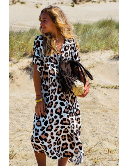 Robe Chemise Léopard PARTY