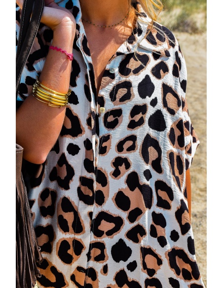 Robe Chemise Léopard PARTY