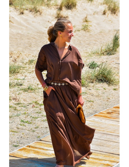 Jupe Longue Marron LOLA