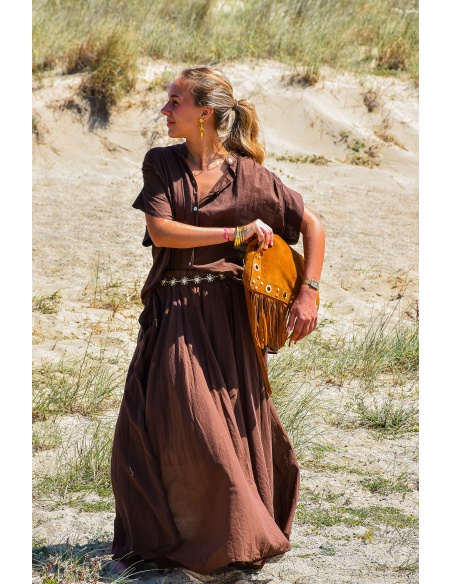 Jupe Longue Marron LOLA