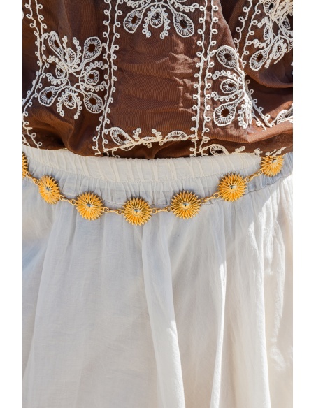 Ceinture Fleurs Dorée SALOME